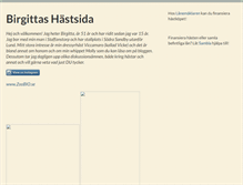 Tablet Screenshot of birgittashastsida.com